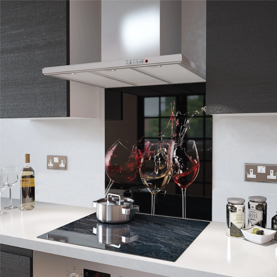 3 Glasses Of Wine and other Premier Digital Print Glass Splashbacks