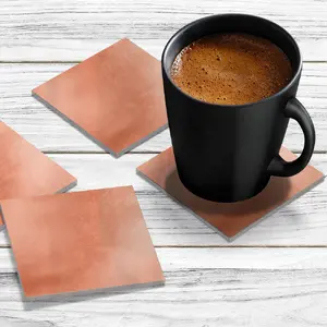 4 x Acrylic Coaster in Rose Gold