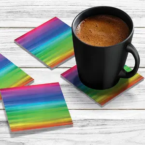 4 x Acrylic Coaster in Spectrum