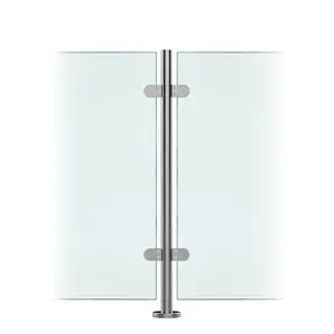Premier Range 316 Stainless Steel Glass Balustrade Mid Post (1100mm X 42.4mm X 2mm)