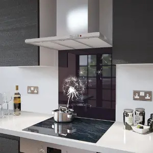 Lifestyle image of Glass Splashback in Dandelion - 60cm Wide x 75cm High