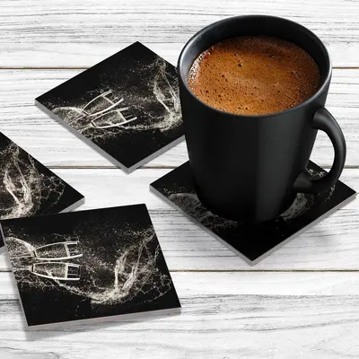 4 x Acrylic Coaster in Champagne Toast