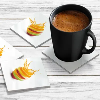 4 x Acrylic Coaster in Fruit Cocktail