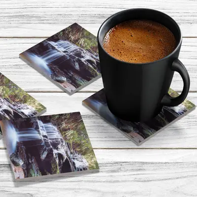 4 x Acrylic Coaster in Waterfall