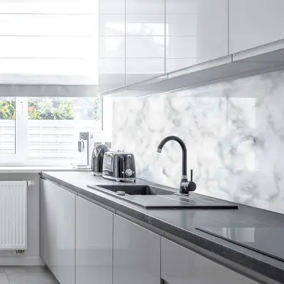 Acrylic Splashback - in Stone And Granite Effect - Made To Measure