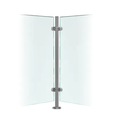 Premier Range 316 Stainless Steel Glass Balustrade Corner Post (1100mm X 42.4mm X 2mm)