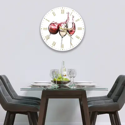 Glass Clock - Printed Digital Images