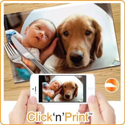Glass Place Mats x 4 - Printed With Your Own Image