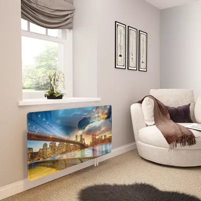 Glass Radiator Cover - Printed With Shutterstock Images - Made To Measure
